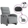 vidaXL Electric Stand Up Recliner Chair Light gray Polyester, Metal, Plywood