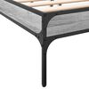 vidaXL Bed Frame Grey Sonoma Engineered wood, Metal, Plywood Full