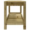 vidaXL Garden Bench Natural Pine Vacuum pressure impregnated pinewood