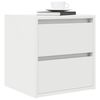 vidaXL Wall-mounted Bedside Cabinet White Engineered wood Small