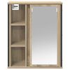 vidaXL Bathroom Wall Cabinet Sonoma oak Engineered wood Medium