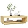 vidaXL Coffee Table Natural Pine Solid Pinewood Medium Coffee Table