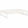 vidaXL Garden Lounge Set White Solid Pine Wood Medium Modular