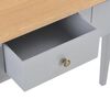 vidaXL Dressing Table Grey and Brown MDF & Pinewood Compact