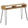 vidaXL Console Table Natural Wood Solid Mango Wood 45.3 x 13.8 x 29.9 in