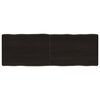 vidaXL Table Top Dark Brown Solid Oak Wood 47.2x15.7x Table Top