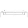 vidaXL Metal Bed Frame without Mattress White 59.1"x78.7"