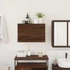vidaXL Bathroom Wall Cabinet Brown Oak Engineered Wood Medium