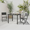 vidaXL Outdoor Dining Set Black, Anthracite