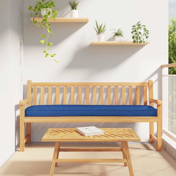 vidaXL Pallet Cushion Set 2 pcs Royal blue 180 x 40 x 8 cm