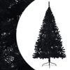 vidaXL Christmas Tree Black PVC Large Christmas Tree Crescent