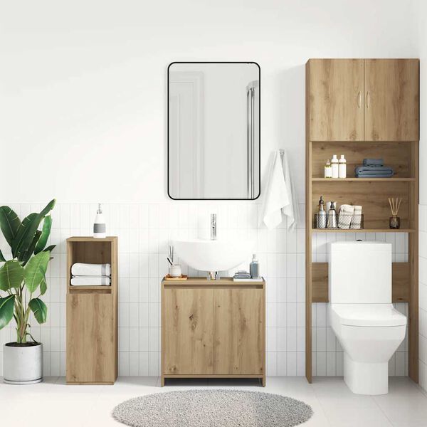 vidaXL Bathroom Sink Cabinet Artisan Oak Engineered Wood Medium
