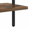 vidaXL Bookshelf Smoked oak 60 x 24 x 168 cm Engineered wood
