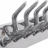 vidaXL Coat Rack Set of 2 Silver Aluminum Standard Hooks Coat Rack