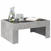 vidaXL Coffee Table Concrete Grey Engineered wood, Glass Compact