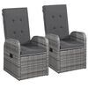 vidaXL Outdoor Dining Set Grey and black