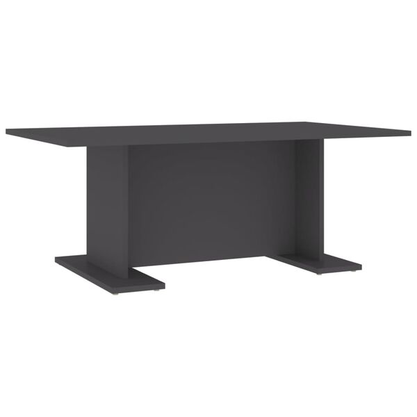 vidaXL Coffee Table Gray Engineered wood Medium Modern Coffee Table