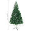 vidaXL Christmas Tree Green PVC 82.7 in Fake Christmas Tree