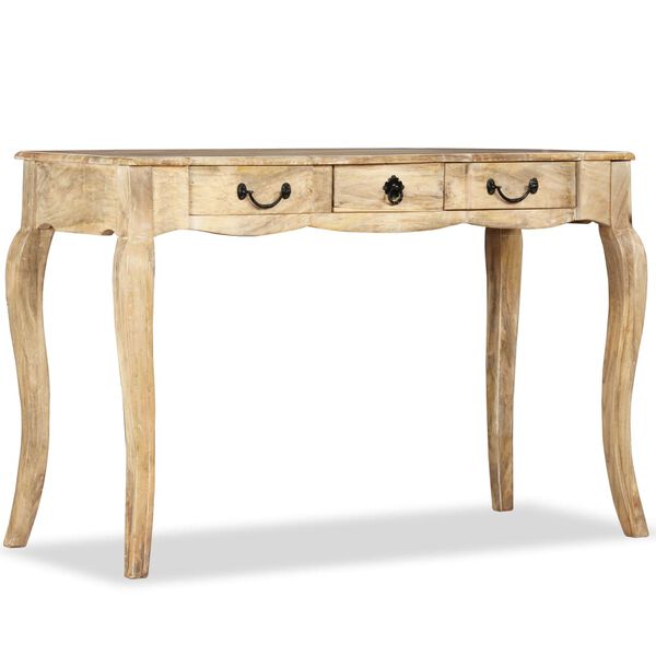 vidaXL Console Table Whitewashed mango wood Solid mango wood Large
