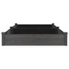 vidaXL Garden Raised Bed Grey Solid fir wood, Non-woven fabric Extra Large