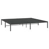 vidaXL Bed Frame Black Steel Super King Rectangular Traditional