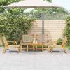 vidaXL Garden Chairs with Table 5 pcs Beige 35.4" x 17.7" x 15.7