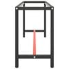 vidaXL Work Bench Frame Matte Black Powder-coated metal Medium Durable