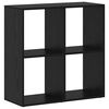 vidaXL Book Cabinet Black Oak 27.36 x 11.42 x 27.36 in Engineered Wood