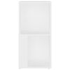 vidaXL Corner Cabinet White Engineered wood 13 in x 13 in x 26.4 in