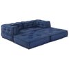 vidaXL Modular Sofa 2 pcs Indigo 55.12 x 27.56 x 22.05 in Fabric
