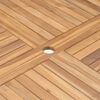 vidaXL Outdoor Table Teak Solid Teak Wood Medium Foldable