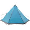 vidaXL Family Tent Tipi 8-Person Blue Waterproof