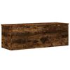 vidaXL Storage Box Smoked Oak Engineered wood 40.2 x 13.8 x 13.8 in
