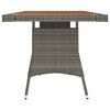vidaXL Garden Table Grey Solid acacia wood 63 in x 27 in x 28 in Durable