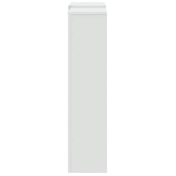 vidaXL Radiator Cover White 80.7x8.5x32.9" Engineered Wood
