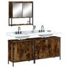 vidaXL Bathroom Furniture Set Smoked Oak