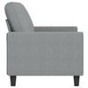 vidaXL 2-seater Sofa Light grey Fabric (100% polyester), metal, textilene