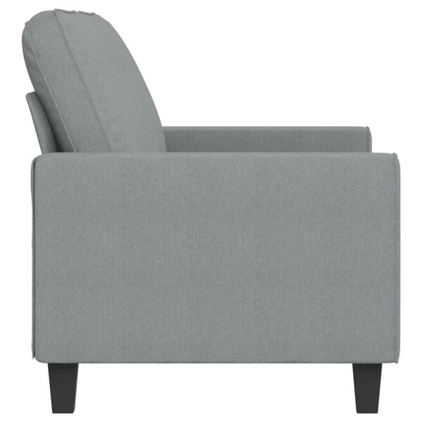 vidaXL 2-seater Sofa Light grey Fabric (100% polyester), metal, textilene