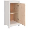 vidaXL Sideboard Set of 2 White Solid pine wood 15.4x13.8x31.5 in