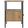 vidaXL Bedside Cabinet Artisan Oak Engineered wood, Iron Compact
