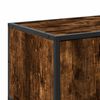 vidaXL TV Cabinet Smoked oak Engineered wood and metal 39.4x13.8x19.7 in