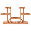 vidaXL Flower Stand Wooden Solid fir wood Multi-tiered Durable