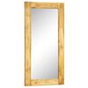 vidaXL Mirror Mango Wood Natural Solid mango wood, Glass Large Mirror