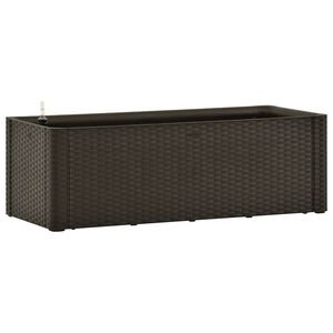 vidaXL Raised Bed Mocha Polypropylene Large UV-resistant materials