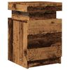 vidaXL Bedside Cabinet Old wood Engineered Wood Medium Bedside Cabinet