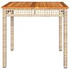 vidaXL Garden Table Beige, Brown