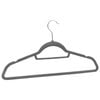 vidaXL Hanger Set of 100 Grey ABC plastic, zinc alloy, velvet Standard