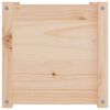 vidaXL Planter Set of 2 Natural Wood Solid Pinewood Medium Planters
