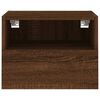 vidaXL TV Wall Cabinet Brown oak Engineered wood Compact TV Wall Cabinet