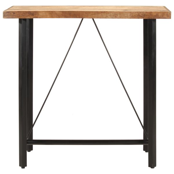 vidaXL Bar Table Natural wood Solid mango wood and iron